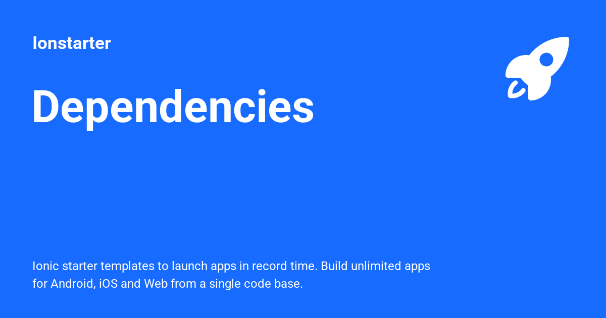 dependencies-ionstarter